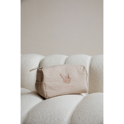Donsje Licht roze toilettas met fluffy bunny Donsje Licht roze toilettas met fluffy bunny