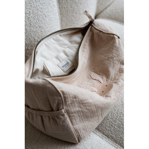 Donsje Licht roze toilettas met fluffy bunny Donsje Licht roze toilettas met fluffy bunny