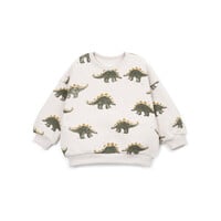 Printed Fleece Sweater | Dino