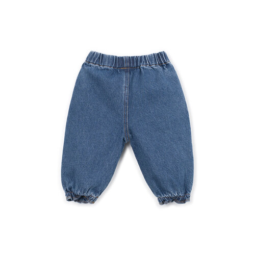 Play up Blauw denim broekje met elastische boorden Play up Blauw denim broekje met elastische boorden