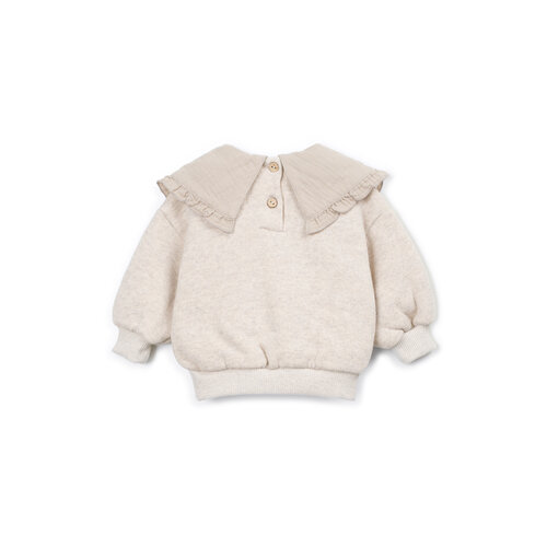 Play up Zachte beige baby trui met kraagje Play up Zachte beige baby trui met kraagje