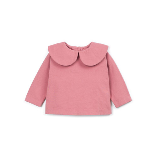 Play up Roze longsleeve top met kraagje