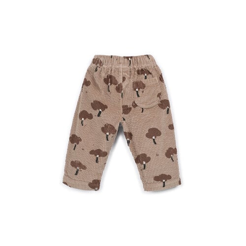 Play up Bruin corduroy broekje met boompjes Play up Bruin corduroy broekje met boompjes