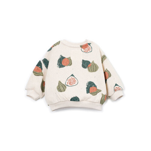 Play up Beige baby trui met vijgen print Play up Beige baby trui met vijgen print