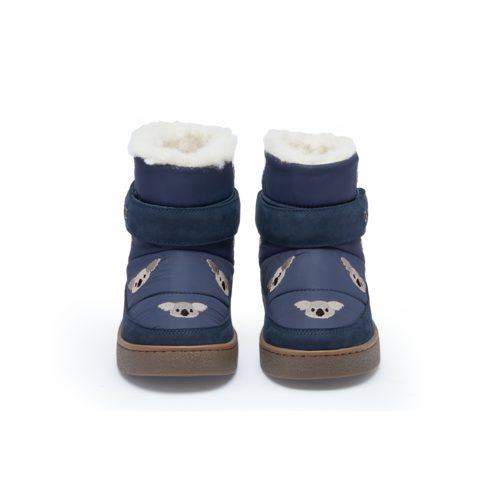 Donsje Gevoerde koala laarsjes in donker blauw