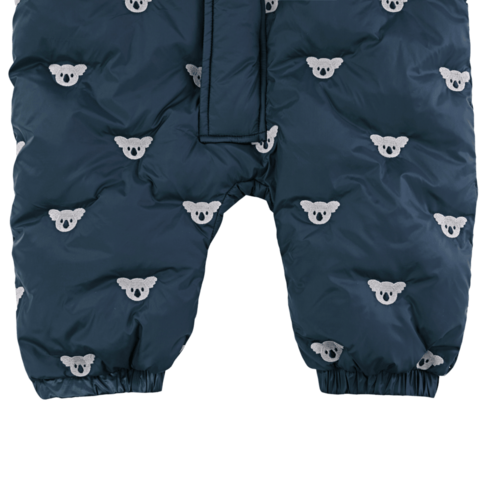 Donsje Blauw baby pak met koala print Donsje Blauw baby pak met koala print