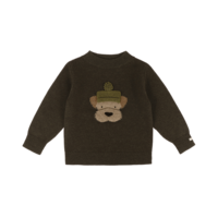 Denn Merino Wool Sweater | Terrier | Dark Olive