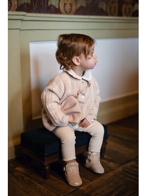 Donsje Danik Merino Wool Cardigan | Soft Sand