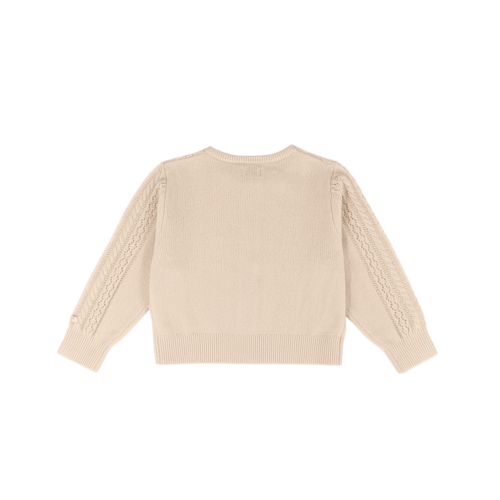 Donsje Merino wollen vestje in zandkleur
