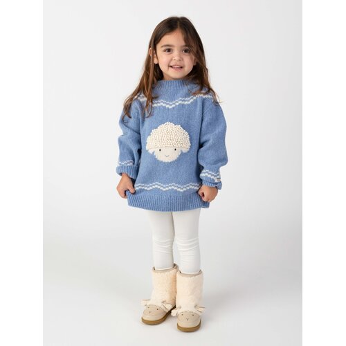 Donsje Selwyn Merino Wool Sweater | Lammy | Vintage Blue Melange