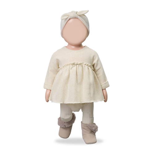 1 + in the family Ecru baby jurkje met body