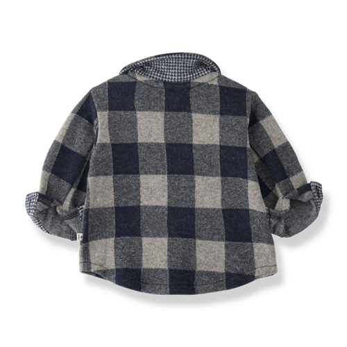 1 + in the family Blauw geruit shirt 1 + in the family Blauw geruit shirt