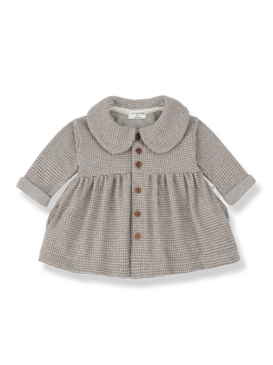1 + in the family Salerno | Collar Dress | Dark-Taupe