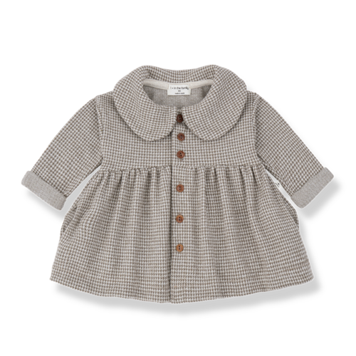 1 + in the family Geruit jurkje in taupe kleur 1 + in the family Geruit jurkje in taupe kleur
