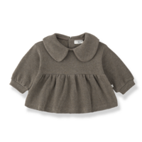 Bonassola | Collar Blouse | Dark-Taupe
