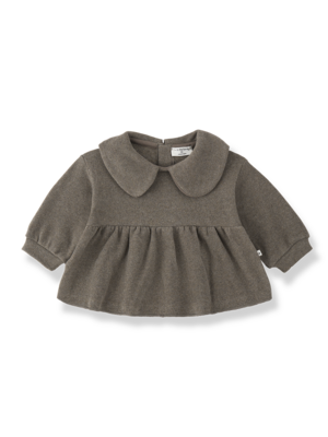1 + in the family Bonassola | Collar Blouse | Dark-Taupe