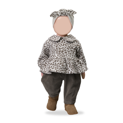 1 + in the family Donker bruin broekje met ruffle 1 + in the family Donker bruin broekje met ruffle