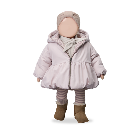1 + in the family Roze baby jasje met printvoering 1 + in the family Roze baby jasje met printvoering