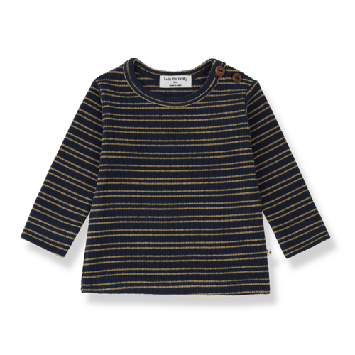 1 + in the family Gestreepte longsleeve in donker blauw 1 + in the family Gestreepte longsleeve in donker blauw