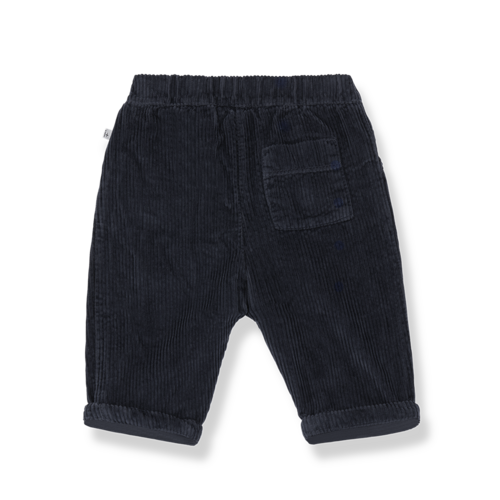 1 + in the family Donker blauw rib broekje 1 + in the family Donker blauw rib broekje