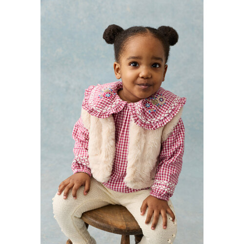 Louise Misha Reversible gilet met bloemen