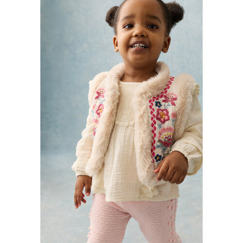 Louise Misha Reversible gilet met bloemen