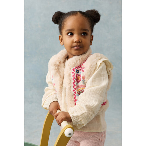 Louise Misha Reversible gilet met bloemen