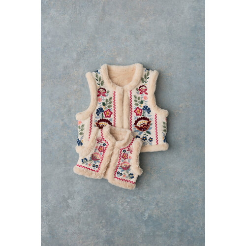 Louise Misha Reversible gilet met bloemen