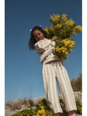 Louise Misha Sweat Pants Ysalia | Cream Flower Beds Louise Misha Sweat Pants Ysalia | Cream Flower Beds