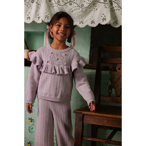 Louise Misha Gebreide paarse broek Louise Misha Gebreide paarse broek