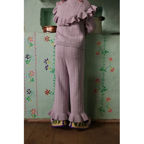 Louise Misha Gebreide paarse broek Louise Misha Gebreide paarse broek