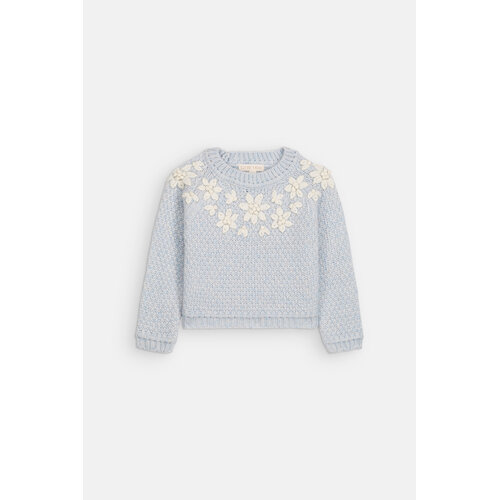 Louise Misha Wol gebreide trui in licht blauw Louise Misha Wol gebreide trui in licht blauw
