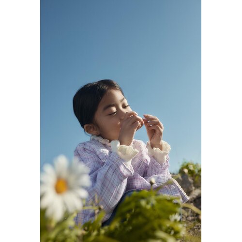 Louise Misha Geruite blouse in licht roze Louise Misha Geruite blouse in licht roze