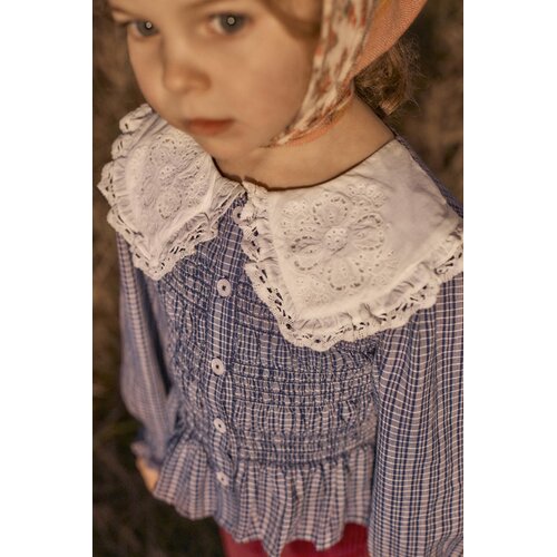 Louise Misha Geruite blouse in licht roze Louise Misha Geruite blouse in licht roze