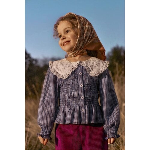 Louise Misha Geruite blouse in licht roze Louise Misha Geruite blouse in licht roze