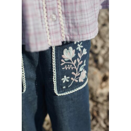 Louise Misha Denim broek met borduurwerk Louise Misha Denim broek met borduurwerk