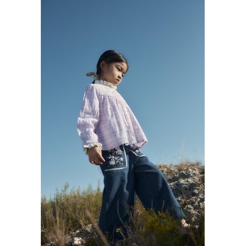 Louise Misha Denim broek met borduurwerk Louise Misha Denim broek met borduurwerk