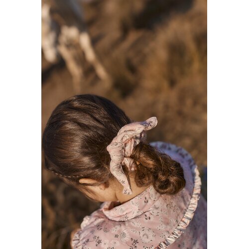 Louise Misha Scrunchie met roze bloemenprint
