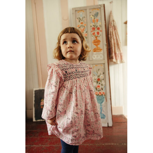 Louise Misha Jurk met roze bloemenprint Louise Misha Jurk met roze bloemenprint