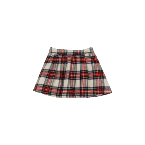 JENEST Stella Skirt | Ivory Off Black Red Check JENEST Stella Skirt | Ivory Off Black Red Check