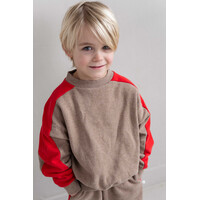 Sammy Sweater | Beige Melange Red