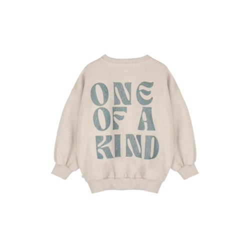 JENEST Beige dames sweater met glitter opdruk JENEST Beige dames sweater met glitter opdruk