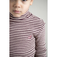 Tara Turtle Neck Ls Tshirt | Rose Bordeaux
