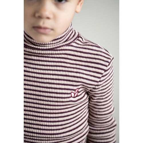 JENEST Tara Turtle Neck Ls Tshirt | Rose Bordeaux JENEST Tara Turtle Neck Ls Tshirt | Rose Bordeaux