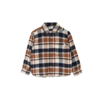 Lef Shirt | Off White Blue Brown