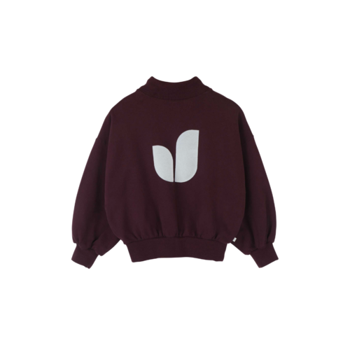 JENEST Bordeaux rode sweater met logo JENEST Bordeaux rode sweater met logo