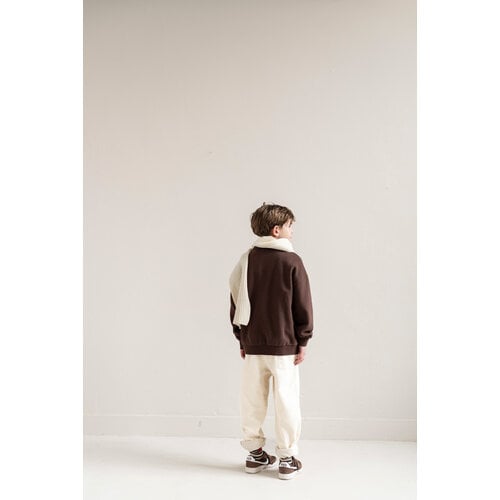 JENEST Bruine polo sweater JENEST Bruine polo sweater