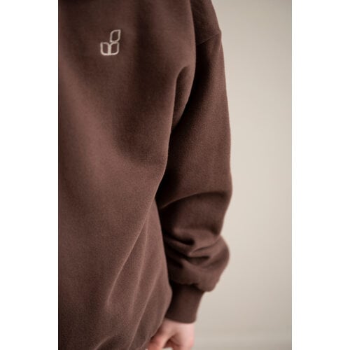 JENEST Bruine polo sweater JENEST Bruine polo sweater