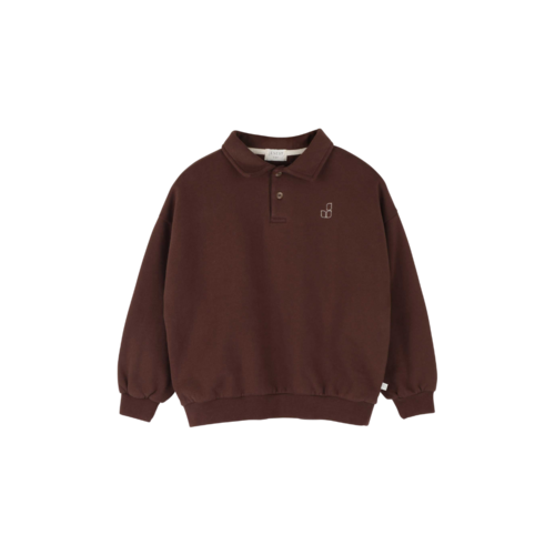 JENEST Bruine polo sweater JENEST Bruine polo sweater