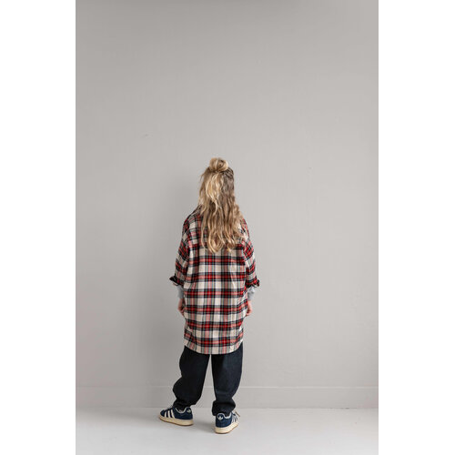 JENEST Oversized shirt in rode ruit JENEST Oversized shirt in rode ruit